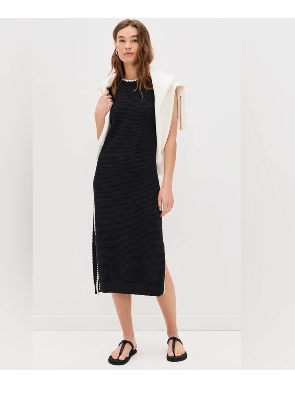 NWT VARLEY Dwight Tank Knit Midi Dress - Picture 3 of 10